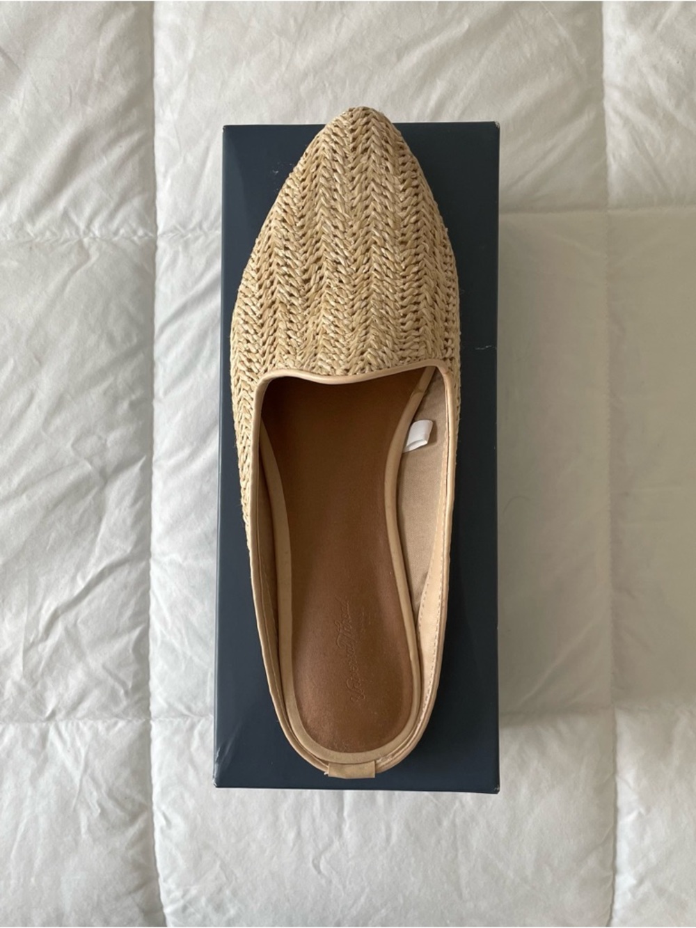 Universal Thread Woven Natural-Tone Slip-On Flats - Picture 4 of 11